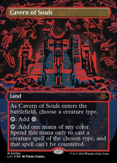 Cavern of Souls The Lost Caverns of Ixalan Cosmium Neon Ink Art